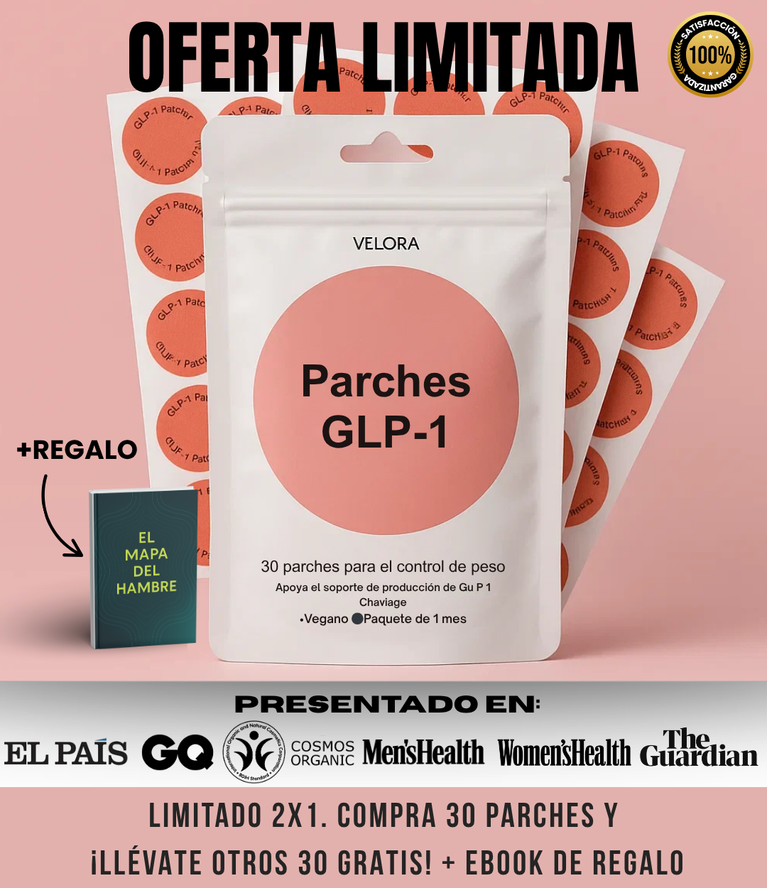 Velora® Parches GLP-1 / OFERTA 2x1 / 30+30 DIAS