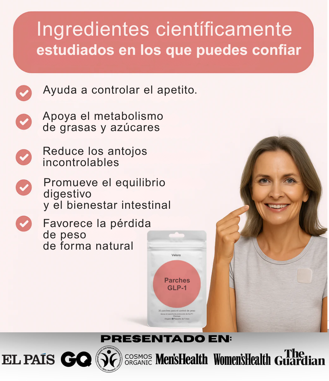 Velora® Parches GLP-1 / OFERTA 2x1 / 30+30 DIAS