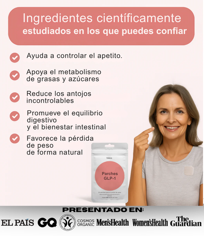 Velora® Parches GLP-1 / OFERTA 2x1 / 30+30 DIAS