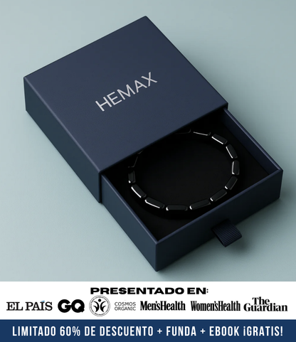 Brazalete de Hematita Hemax® — El Aliado del Rendimiento Masculino