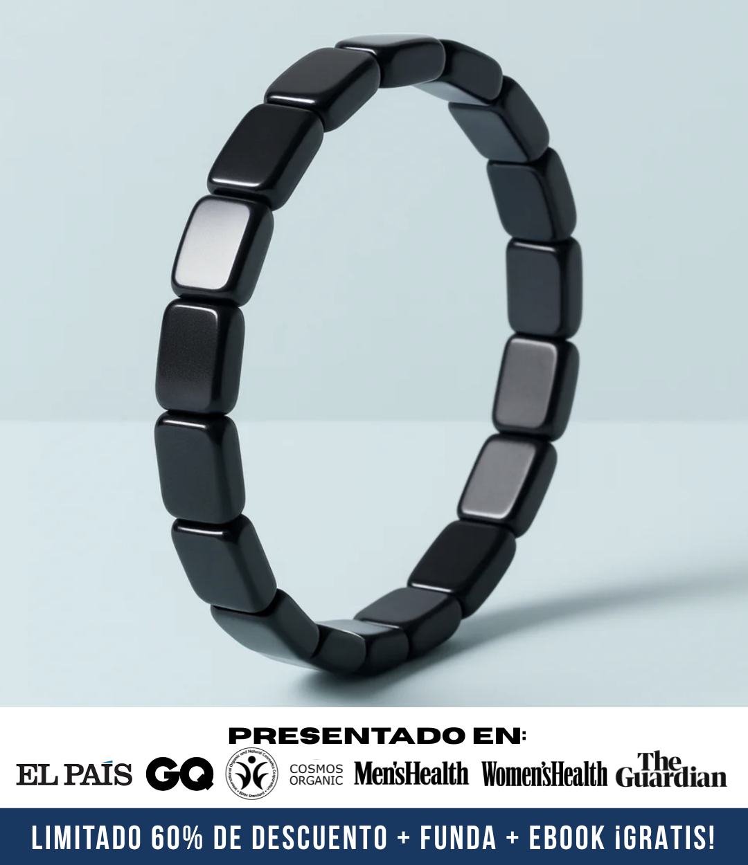Brazalete de Hematita Hemax® — El Aliado del Rendimiento Masculino